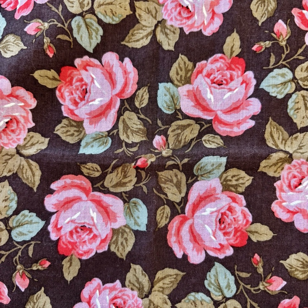 DIOR Floral Cotton Rose Pattern Scarf - Picture 5 of 6